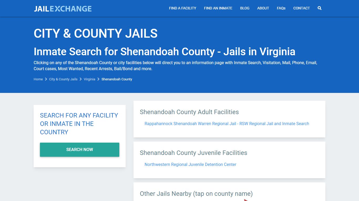 Shenandoah County Jail Inmates | Arrests | Mugshots | VA